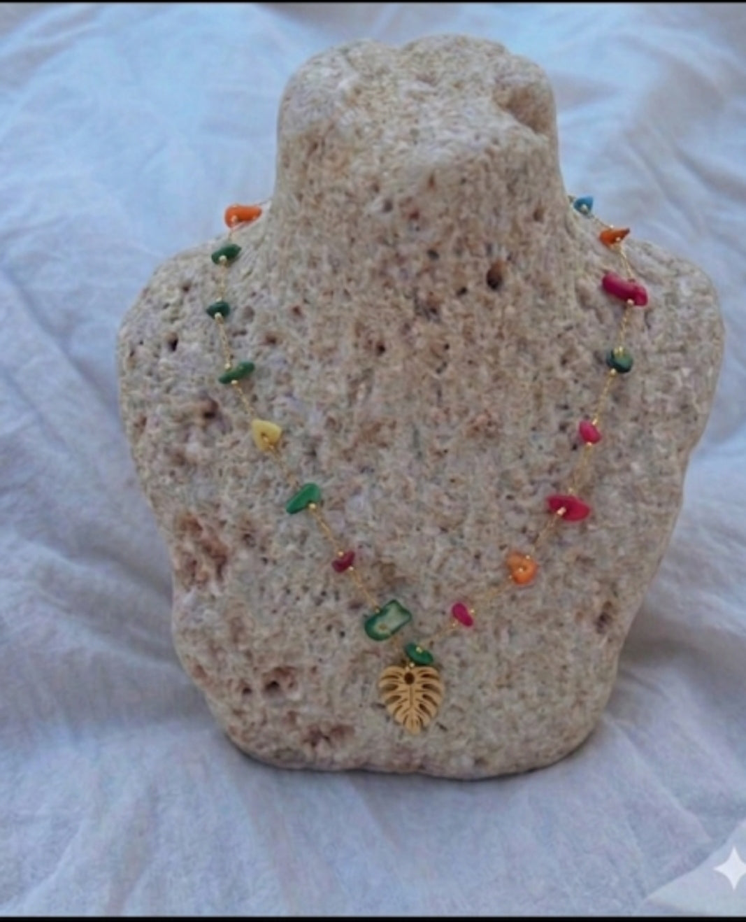 Colgante Hojas con Piedras