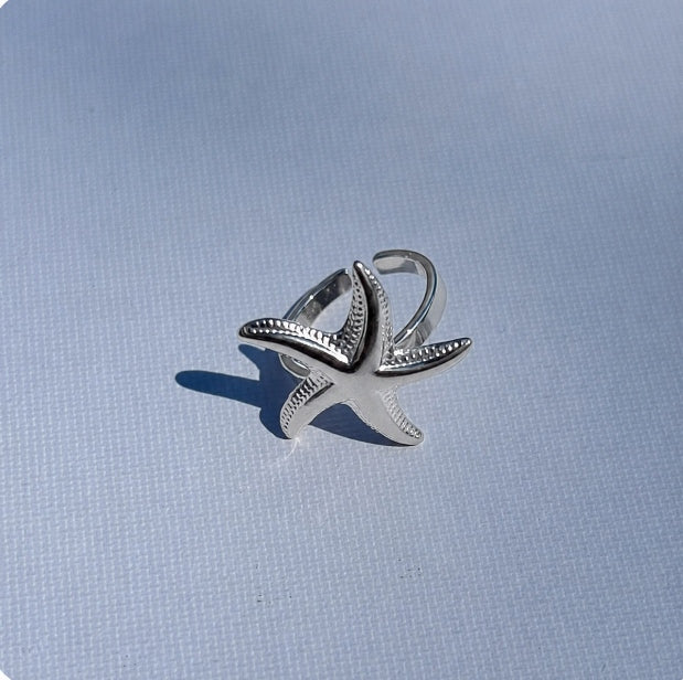 Anillo Abierto En Forma de Estrella de Mar