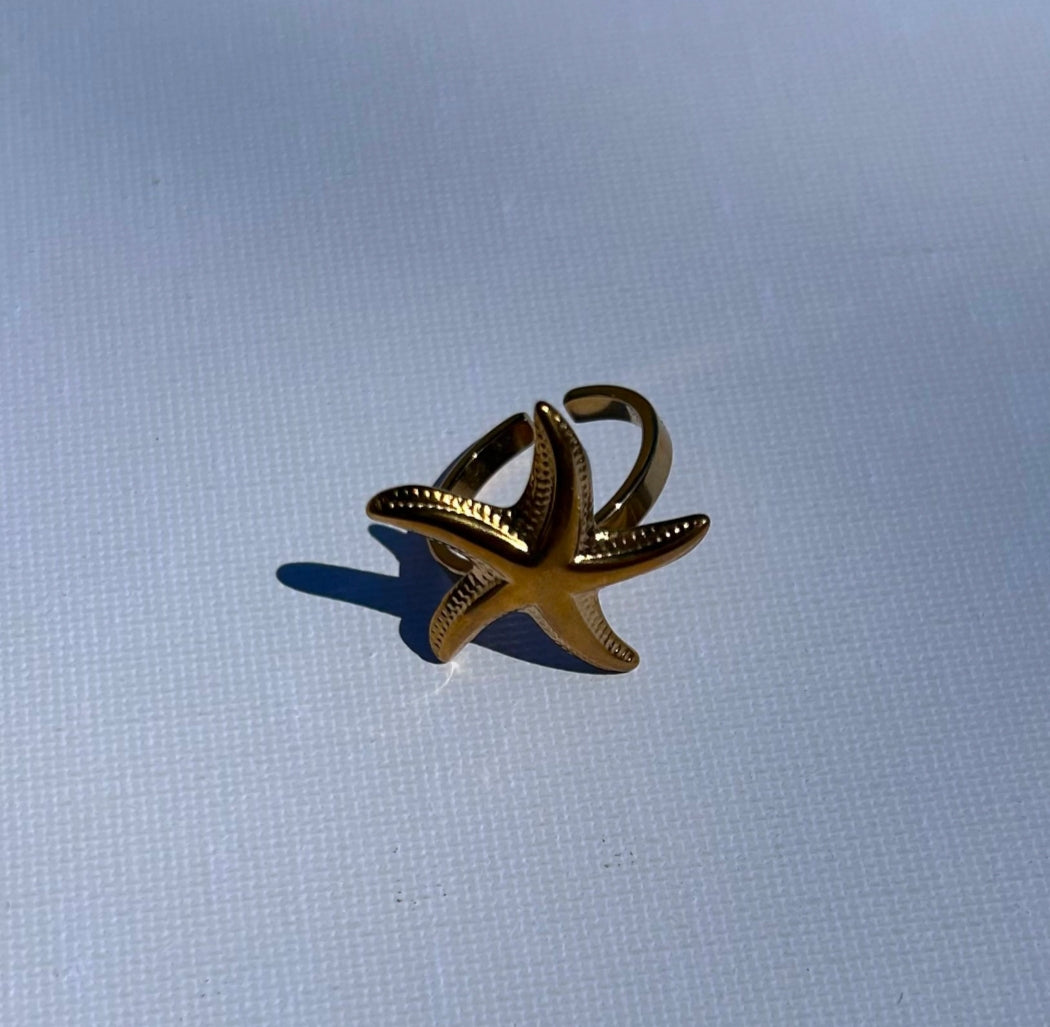Anillo Abierto En Forma de Estrella de Mar