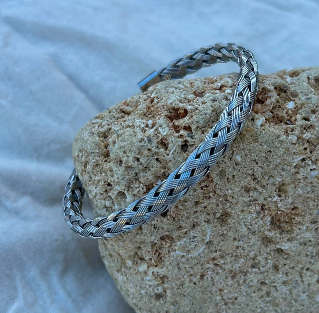 Pulsera Abierta Trenzada